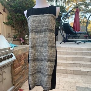 Boss Professional Dress Black & White with Pockets